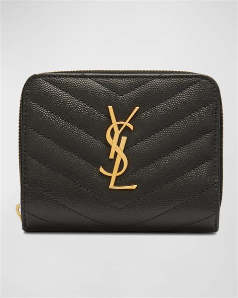 ysl small leather good|ysl small wallet for women.